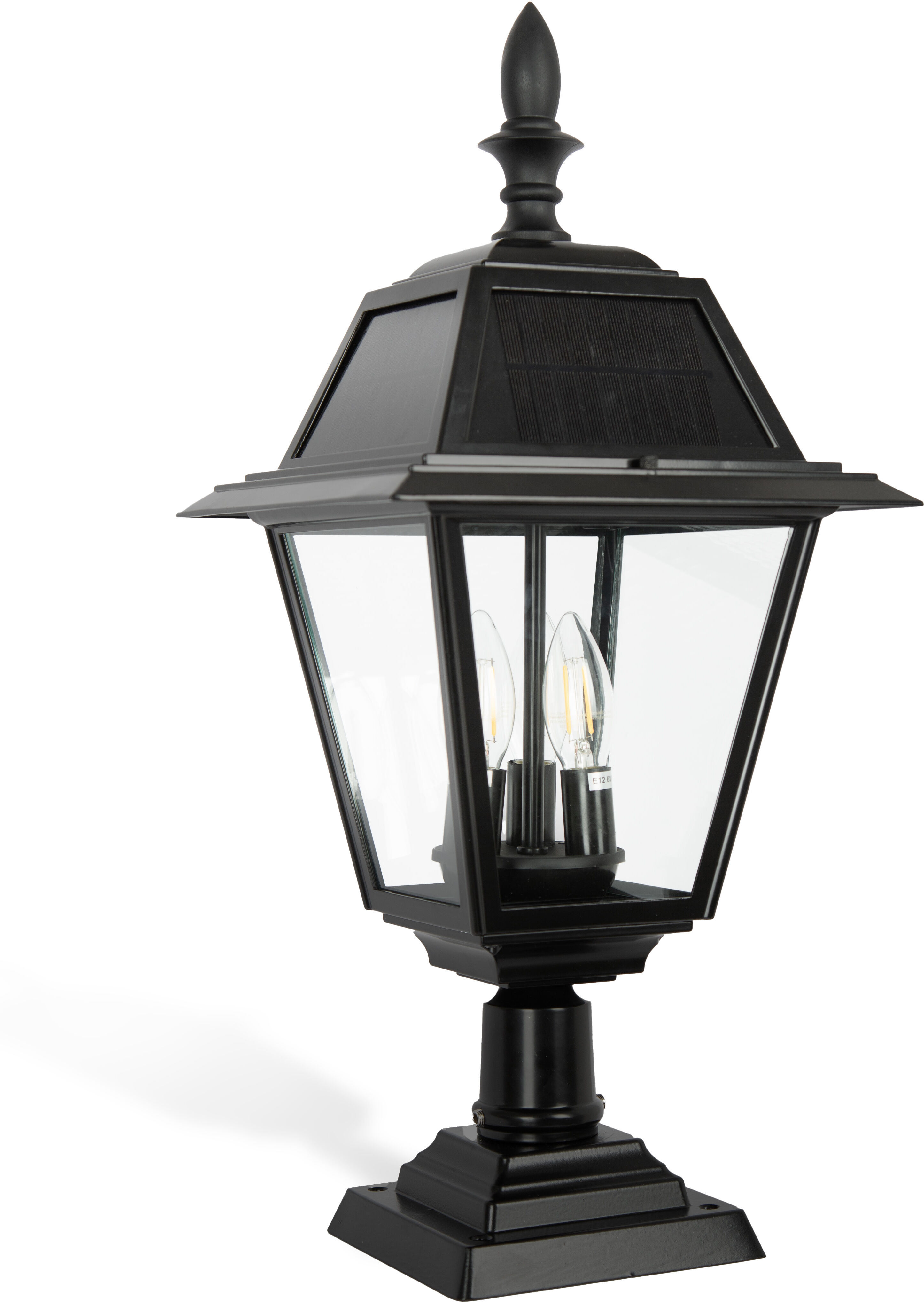 KS Verlichting Vincenzo Solar Sokkellamp Zwart
