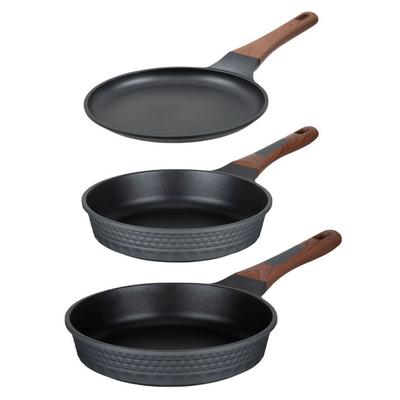 Pfannen-Set RESTO KITCHENWARE "Capella, antihaftbeschichtet und spülmaschinenfest", schwarz, Pfannen, für alle Herdarten geeignet, auch Induktion