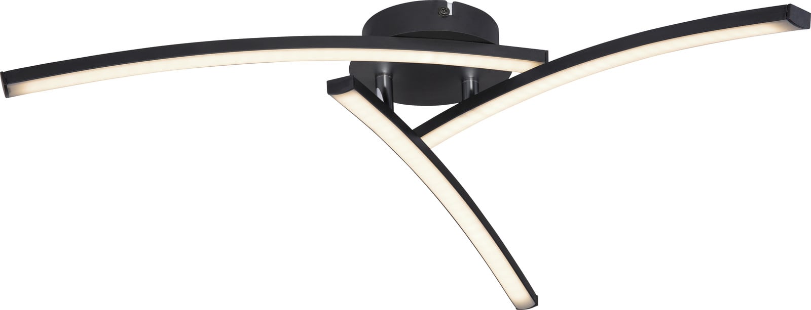 Globo Lighting Tansy II LED-plafondlamp zwart Ø 60 cm
