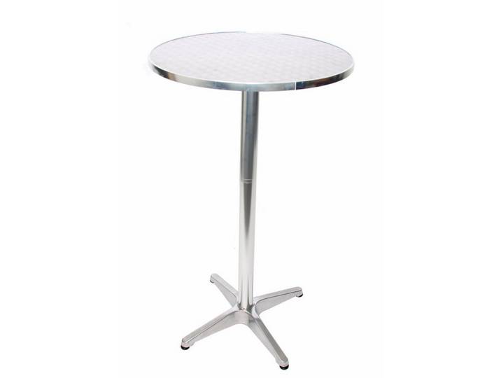 MCW Alu-Stehtisch Klappbar Basismodell rund Silber, Silberfarben, Metall, 60x110x60 cm, Esszimmer, Barmöbel, Bartische