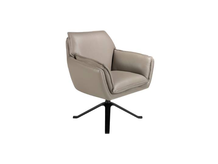 Drehbarer Echtleder Design Sessel „Sinus“ Angel Cerdá