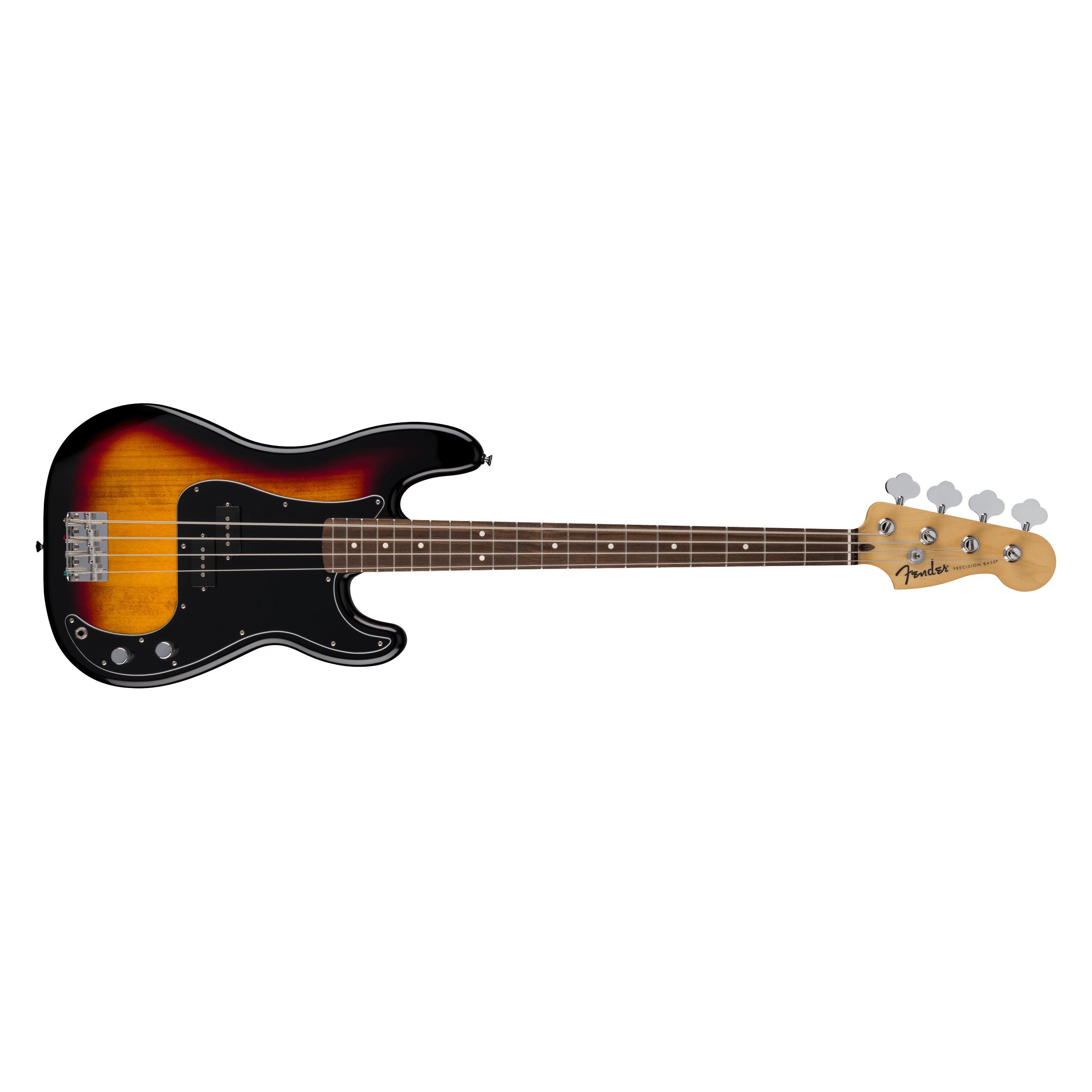 Fender Standard Precision Bass Electric Bass, 3-Color Sunburst (E-Bass, Ahornholz (Hals), Keramischer Split-Single-Coil P-Bass-Tonabnehmer, Pappelholz (Korpus)) (266641500)