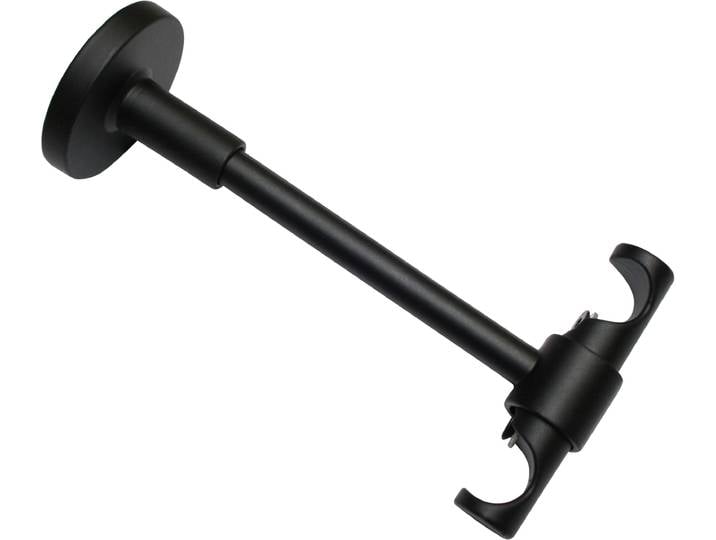Deckenträger für Sichtschutz GARDINIA Memphis , schwarz (schwarz, matt), Metall, Sichtschutzbefestigungen, Deckenträger für Sichtschutz, Serie Einzelprogramm Memphis Ø 16 mm