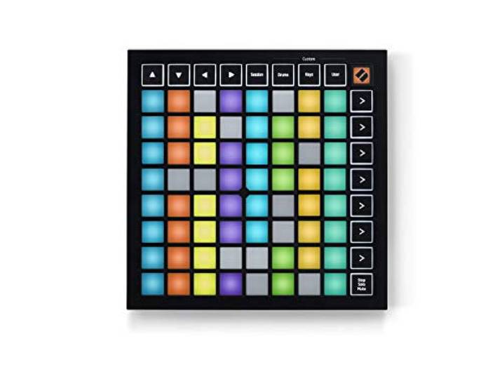 Novation Launchpad Mini MK3 MIDI-USB-Grid-Controller USB, 64 RGB-Pads, 3 Custom Modes, Ableton Live Clip-Start, Logic Pro Live-Loops, portabel, inklusive Ableton Live Lite