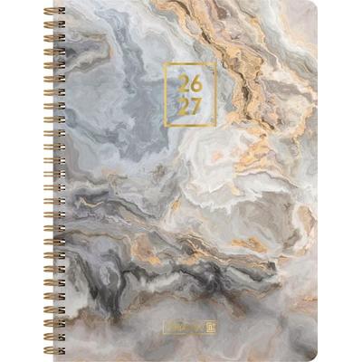 Schülerkalender Style 2026/2027 'Pastel Marble' | A5, Kunststoff