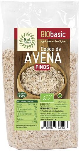 Sol Natural Bio Fine Oat Flakes 500 gr 500 gr
