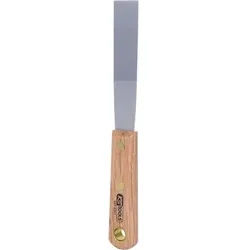Edelstahl-Spachtel, 25mm, mit Holzgriff