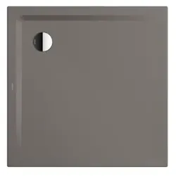 Kaldewei Superplan Duschwanne 383100013672 80x80x2,5cm, Perl-Effekt, warm grey70