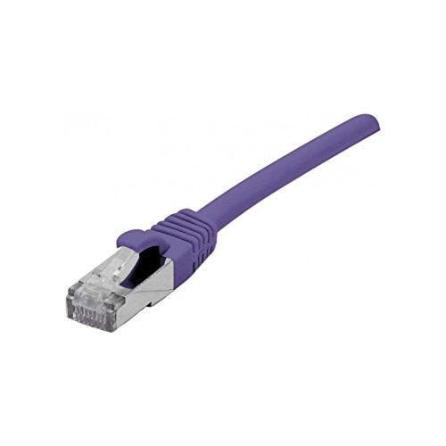 exertisConnect Exertis Connect Patchkabel Cat. 6A, S/FTP (PiMF), halogenfrei, mit Rastnasenschutz, violett, 15,0 m 858523