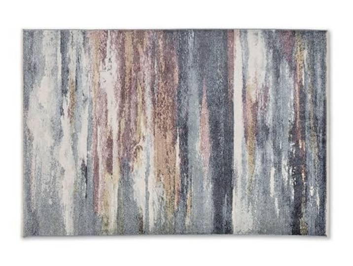 Astra Hochwertiger Teppich Orvieto Wohnzimmer, Schlafzimmer - Kurzflorteppich weich - Elegantes Flachgewebe - vielfältige Designs - Teppich blau 133x190cm