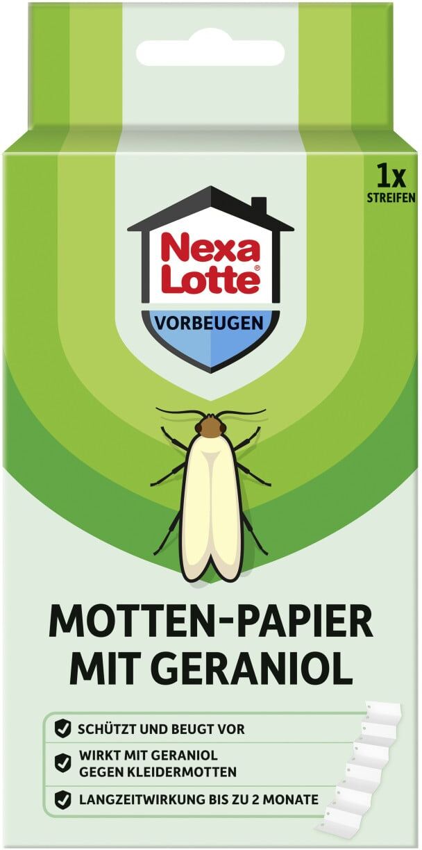 Nexa Lotte Motten-Papier mit Geraniol