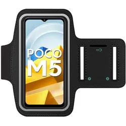SmartFitness Xiaomi Poco M5 Handy Sport Armband, Smartphone Sportarmband, Schwarz