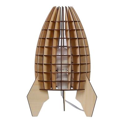 KAYOOM Tischleuchte "Tischlampe Aviator Holz", braun (holz), 1, H: 38cm, 1 Stk., Leuchten, modern, vielseitig kombinierbar, Tischleuchte