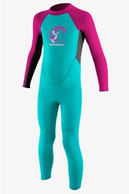 O'Neill Reactor-2 2mm Back Zip Full Wetsuit in Turquoise, Size 1