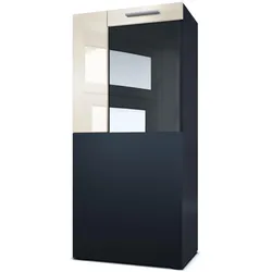VITRINE Movie Absetzungen in Creme Hochglanz