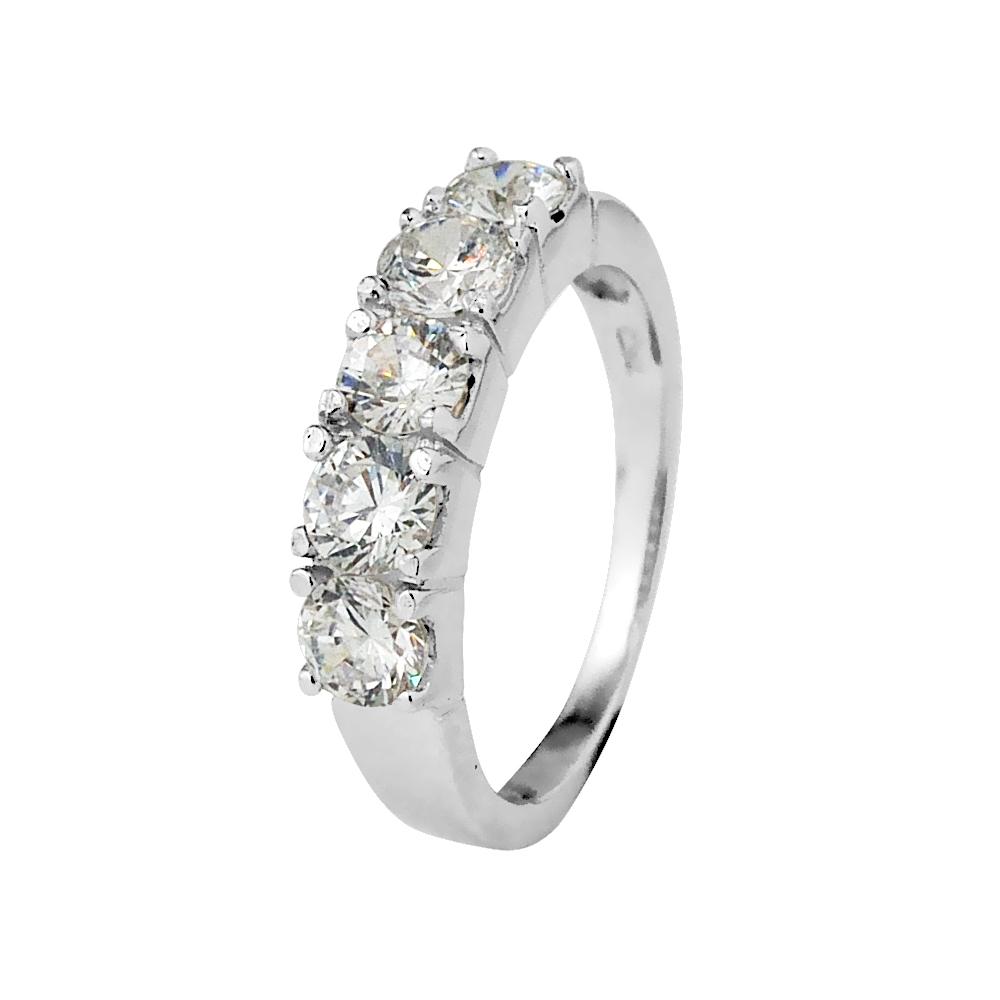 Trilogy ring zirkoniumoxides sieraden zilver 925 - trilogie