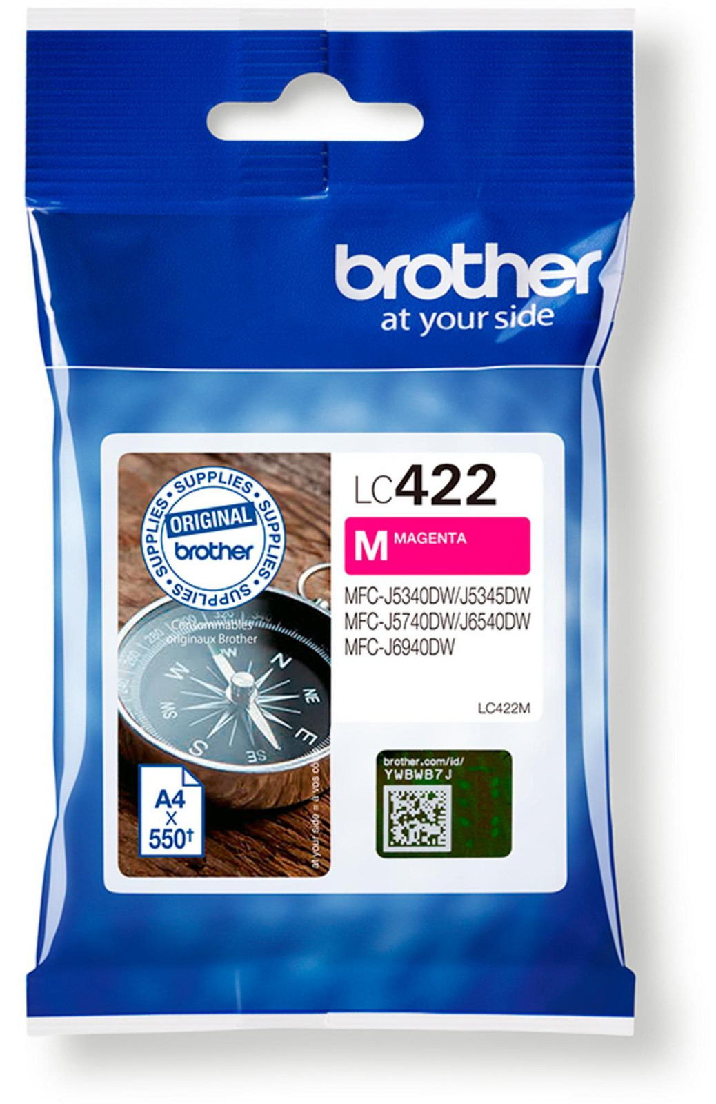 Brother LC422M Originele inktpatroon, magenta