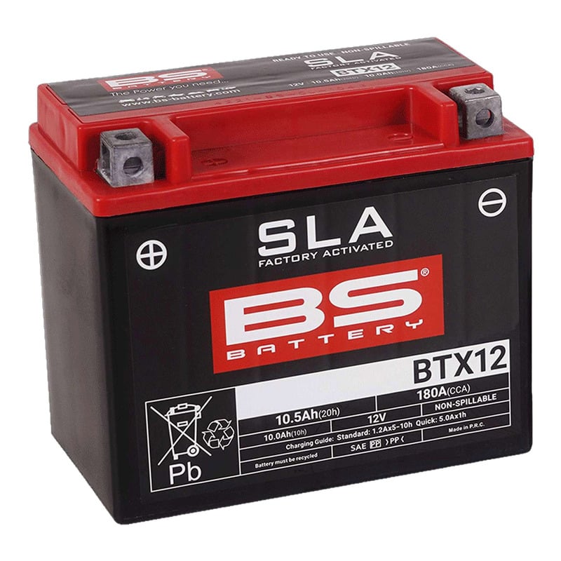 Batterie BS Battery BTX12 12V 10,5Ah SLA activée usine