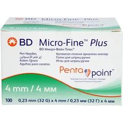 Bd Micro-Fine+ 4 Pen-Nadeln 0.23x4 Mm 100 ST