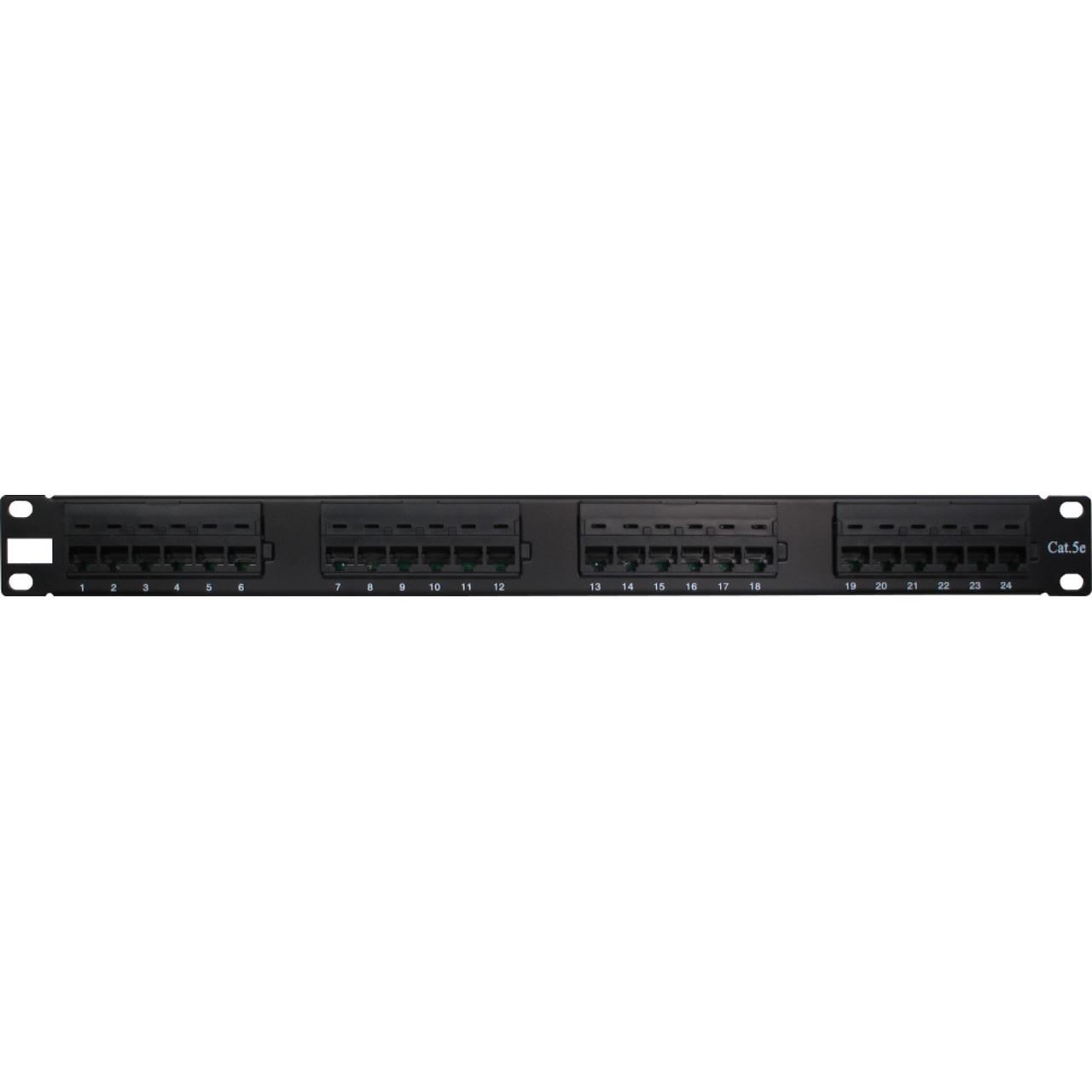 Inter-Tech IPC 19" CAT5e UTP Patchpanel, 24 Port, AMP