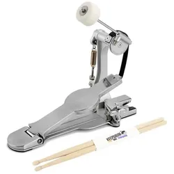 Sonor Pedal PBS Perfect Balance Standard mit Schlagzeugstöcken (Schlagzeug), Effektpedal, Silber