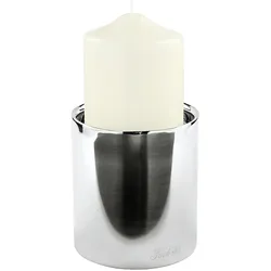 Kerzenhalter SOBRIO (DH 10x11 cm) - silber - DH 10x11 cm
