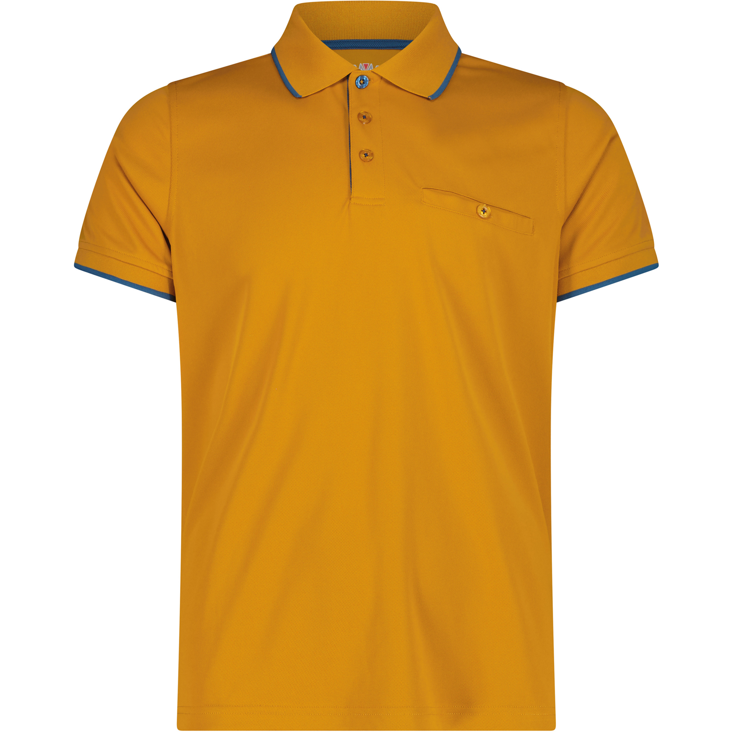 CMP Piquet Polo Herren T-Shirts orange Größe S Lifestyle Atmungsaktiv