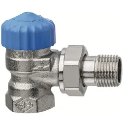 Heimeier Thermostat-Ventilunterteil 2241-02.000 Rp 1/2xR 1/2, Eck, Rotguss vernickelt, geringer Widerstand