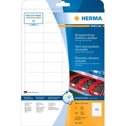 HERMA Folien-Etiketten SPECIAL, 48,3 x 25,4 mm, ablösbar