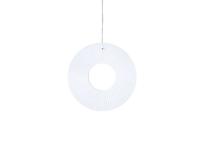 Dix Heures Dix - Suspension Iris - Blanc - Tissu acrylique plissé - Designer Fabrice Berrux