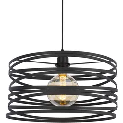 Hängeleuchte Esila in Schwarz max. 40 Watt