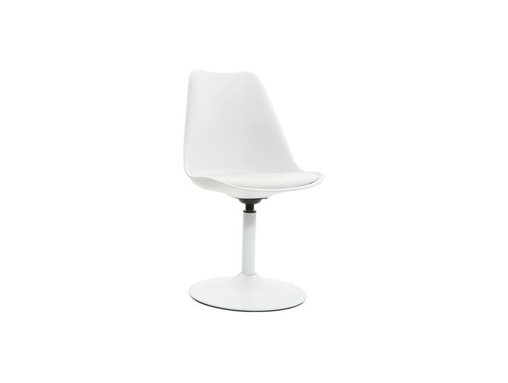 Chaise design pivotant blanc mat STEEVY V2