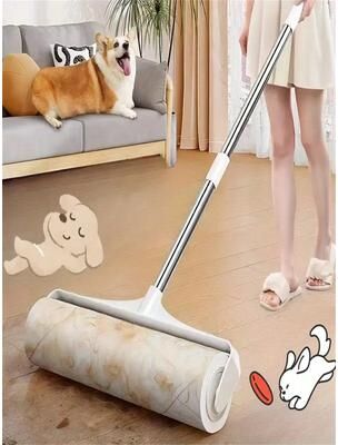 Happy Pet Pantry Ultimate Pet Hair Remover Set Long Handle Roller & Reusable Brushes Ultimate Pet Hair Remover Set Long Handle Roller & Reusable Brushes