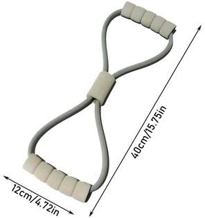 Market Central Resistance Band Stretch Belt For Yoga Fitness And Arm Workouts gray
