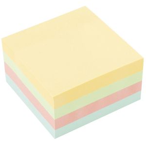 D.RECT Haftnotizen Super Sticky Notes, 9262, pastell, 75 x 75mm, selbstklebend, 450 Blatt