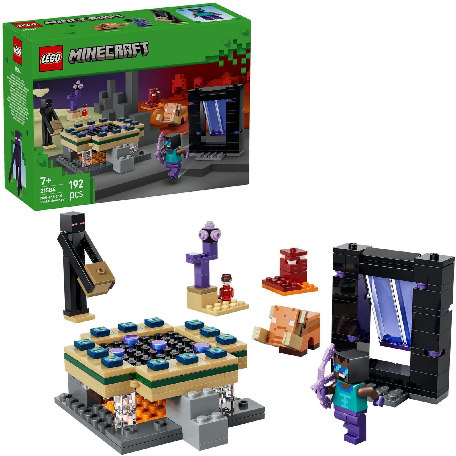 LEGO Minecraft Reis door de Nether- en End-portalen 21584