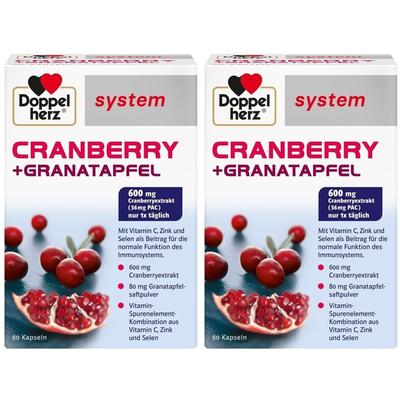 Doppelherz Cranberry+Granatapfel system Kapseln 2x 2x60 St
