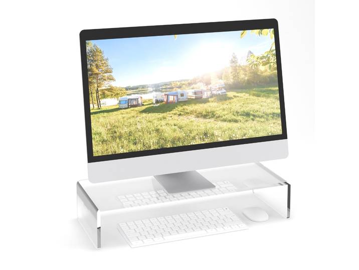 Monitorständer Acryl Transparent