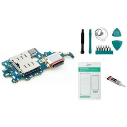 Kaputt.de Samsung Galaxy S21 5G Ladebuchse / SIM-Kartenleser - Set (Samsung Galaxy S21 5G), Mobilgerät Ersatzteile