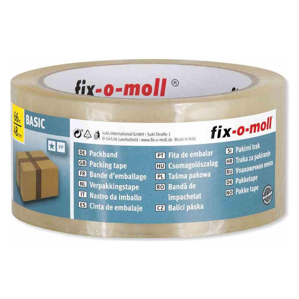Fix-o-moll Packband transparent 66 m (48 mm) (3563331)