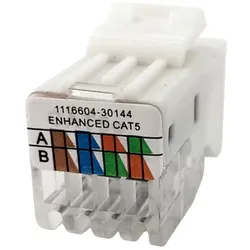 Einbaumodul Internet Modularkupplung CAT5e RJ45 8/8 KeyStone Konnektor Netzwerk Adapter SNAP-IN TEM PD12 Einsatz KA11-U
