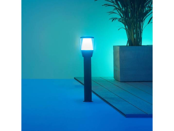 WiZ Elpas LED tuinpadverlichting RGBW start-set Elpas, dimbaar, zwart, Aluminium, Modern