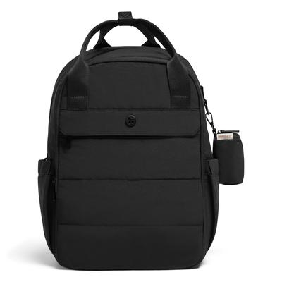 Aufbewahrungstasche HUGGIES BABYWEAR "BK-BACKPACK", Kinder, schwarz, Web, Baumwollmischung, unifarben, Taschen, mit Anhänge Tasche