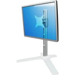 Dataflex Fussplatte (Tisch), Monitor Halterung, Weiss