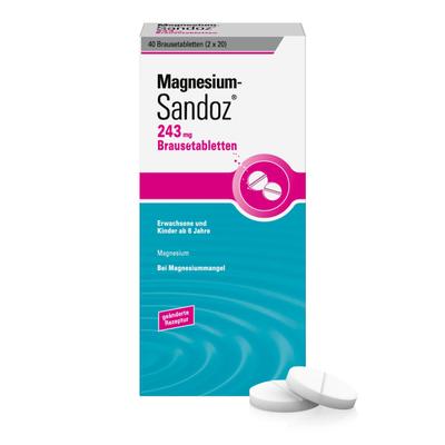 Magnesium Sandoz 243 mg Brausetabletten 40 St