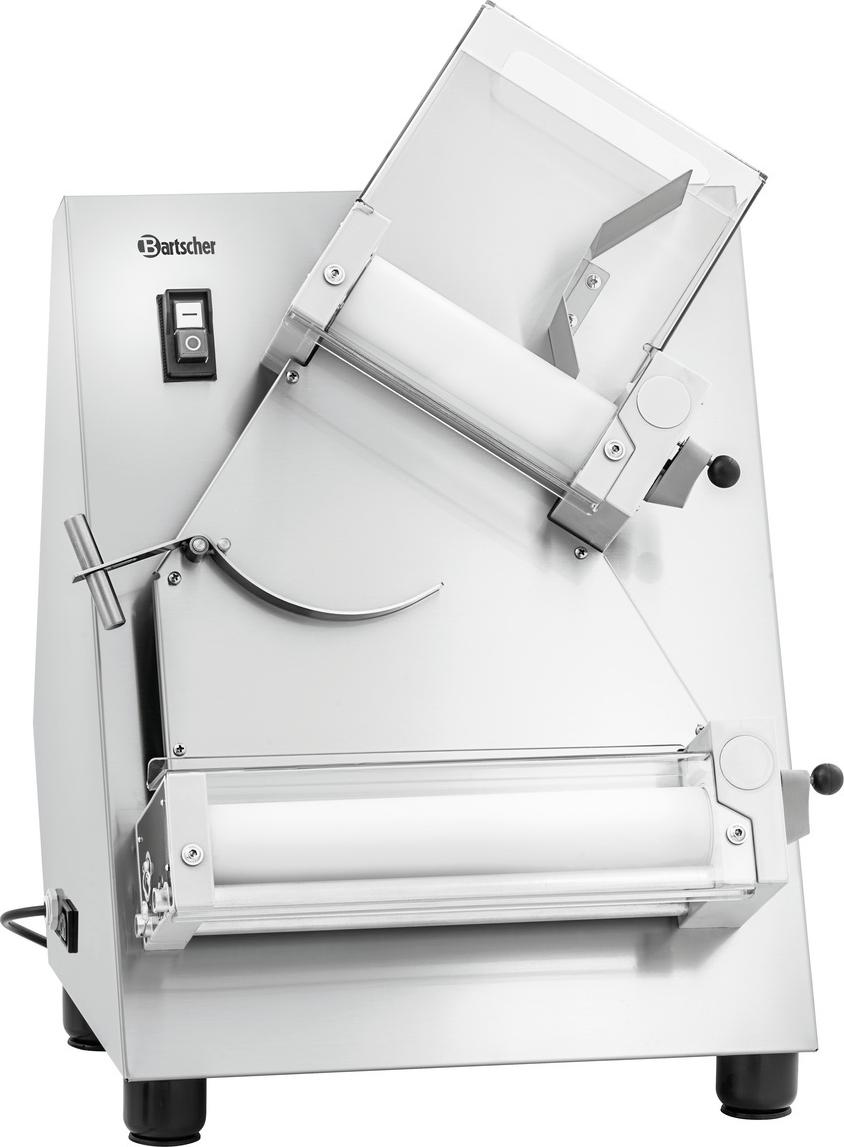 Bartscher Teigausrollmaschine Serie 3000 mit 300 mm Rollenlänge und Teigstärkeneinstellung für Pizza und Flammkuchen