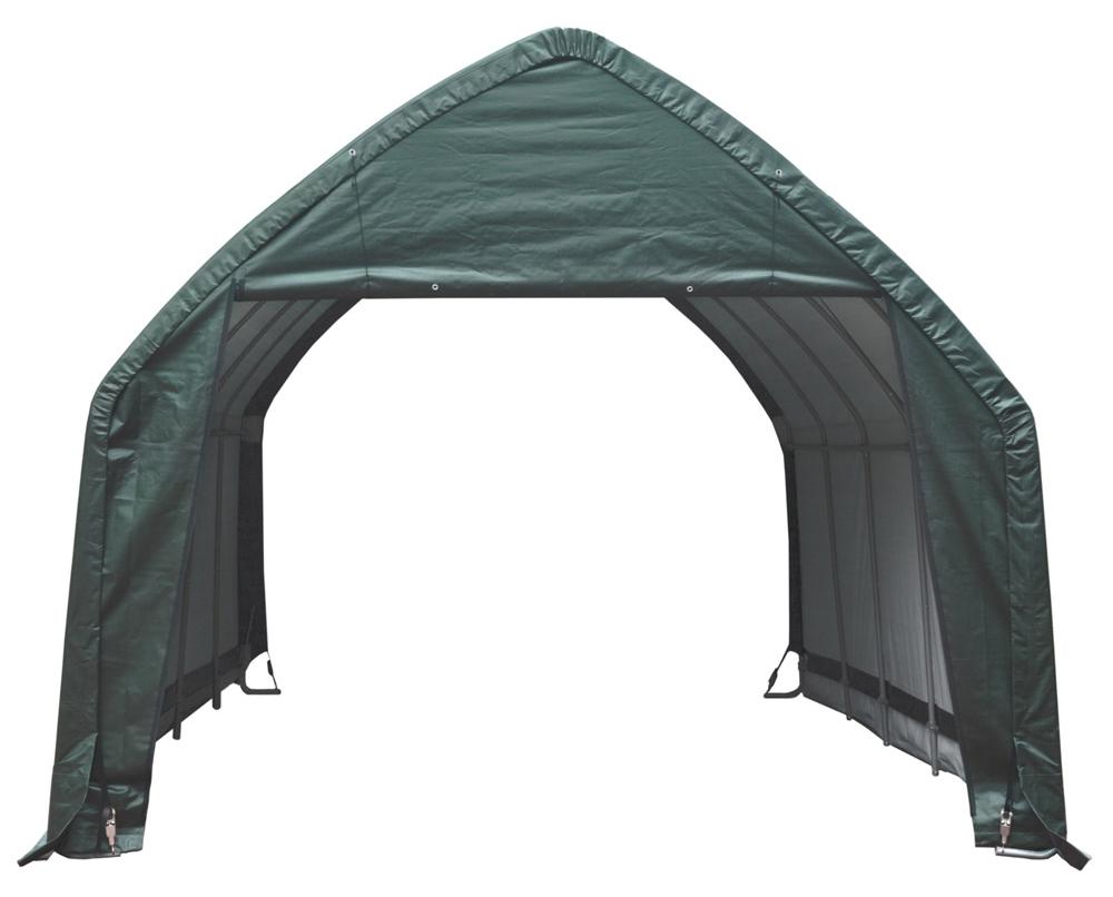 ShelterLogic Folien Zeltgarage Gerätehaus Grün 610x390x370 cm