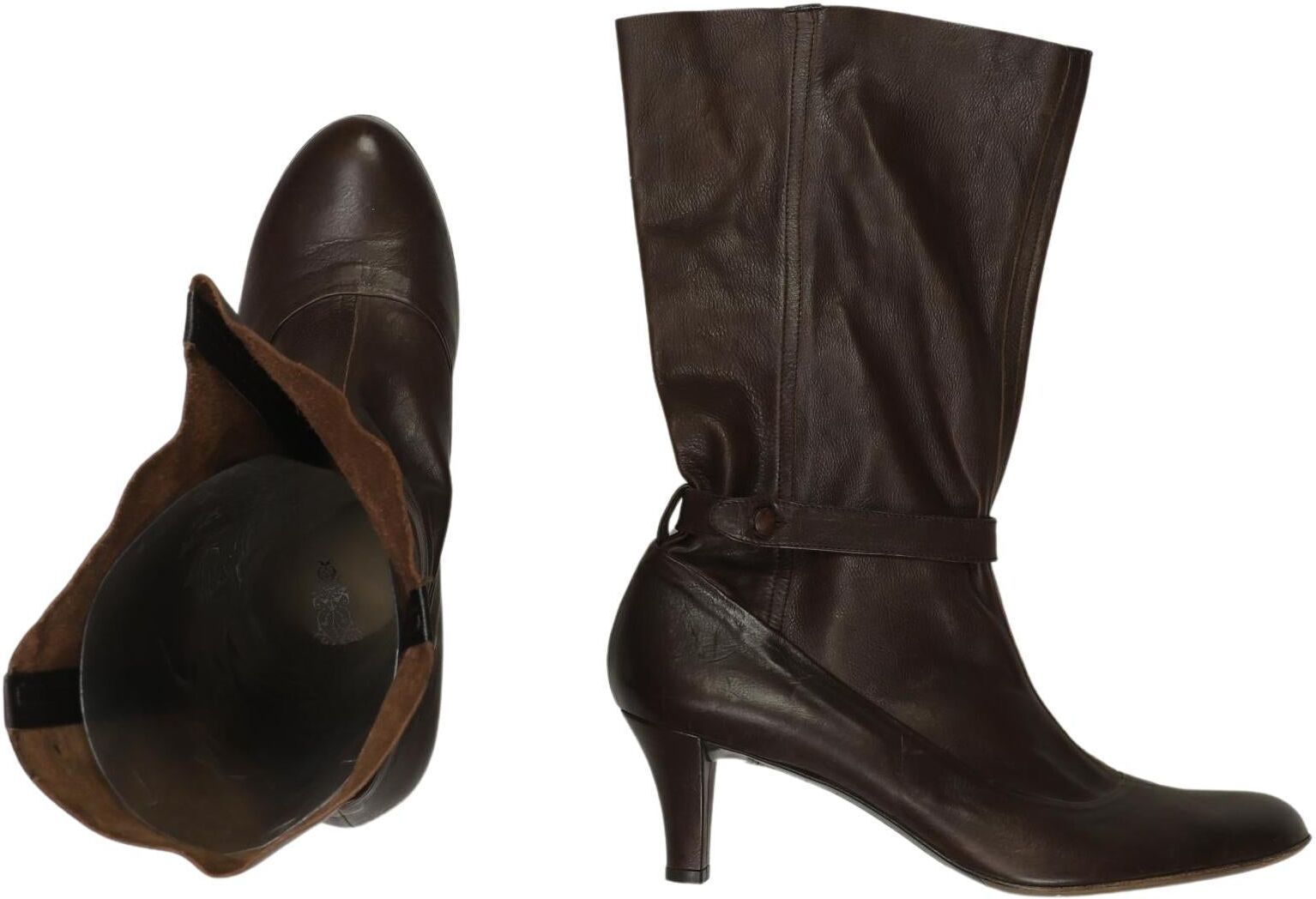 n.d.c made by hand Damen Stiefel, Braun, Gr. EU 39.5, Leder - Second Hand