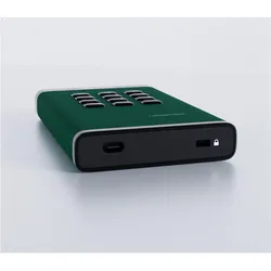 iStorage diskAshur3 HDD 1TB - Green (1 TB), Externe Festplatte, Grün