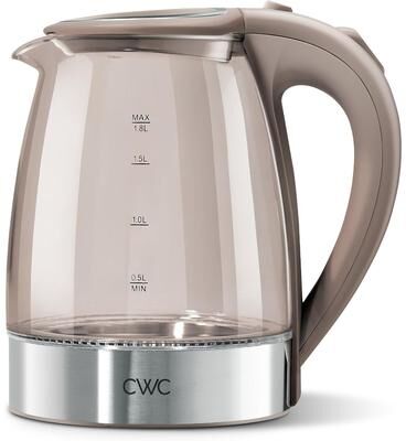 COOK WITH COLOR Electric Tea Kettle 1.8L Cordless Hot Water Boiler 1200W Rapid Boil, Auto Shutoff & Boil Dry Protection BPA-Free